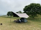 Zwarte ODM van het de Luifel Openlucht Waterdichte Tipi van het Deklaag Draagbare Zonnescherm