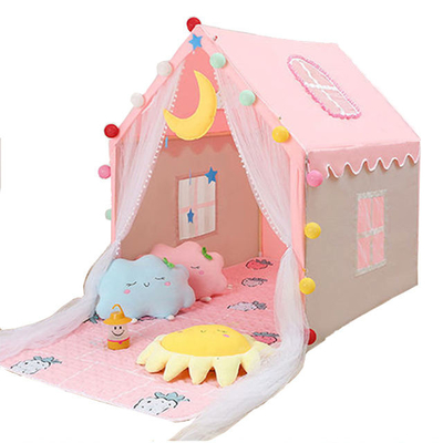 Aangepaste Logo Girls Playhouse Outdoor Camping-Tent 110CM de Lichten van Castle Tent With van de Babyprinses